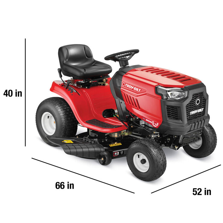 Troy-Bilt Bronco 42" Riding Mower – Step-Thru Design