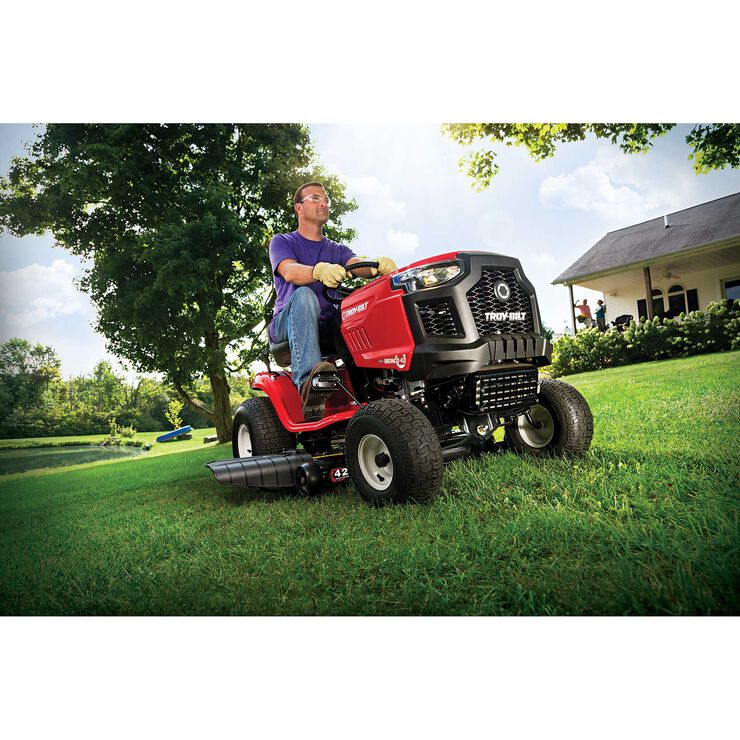 Troy-Bilt Bronco 42" Riding Mower – Step-Thru Design