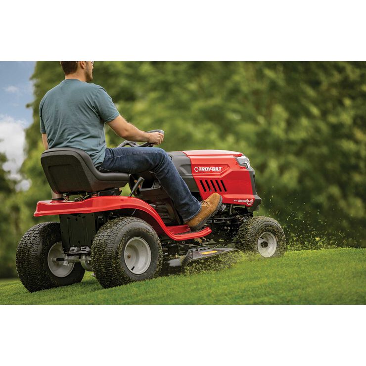 Troy-Bilt Bronco 42" Riding Mower – Step-Thru Design