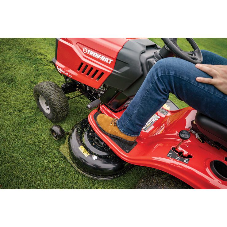 Troy-Bilt Bronco 42" Riding Mower – Step-Thru Design